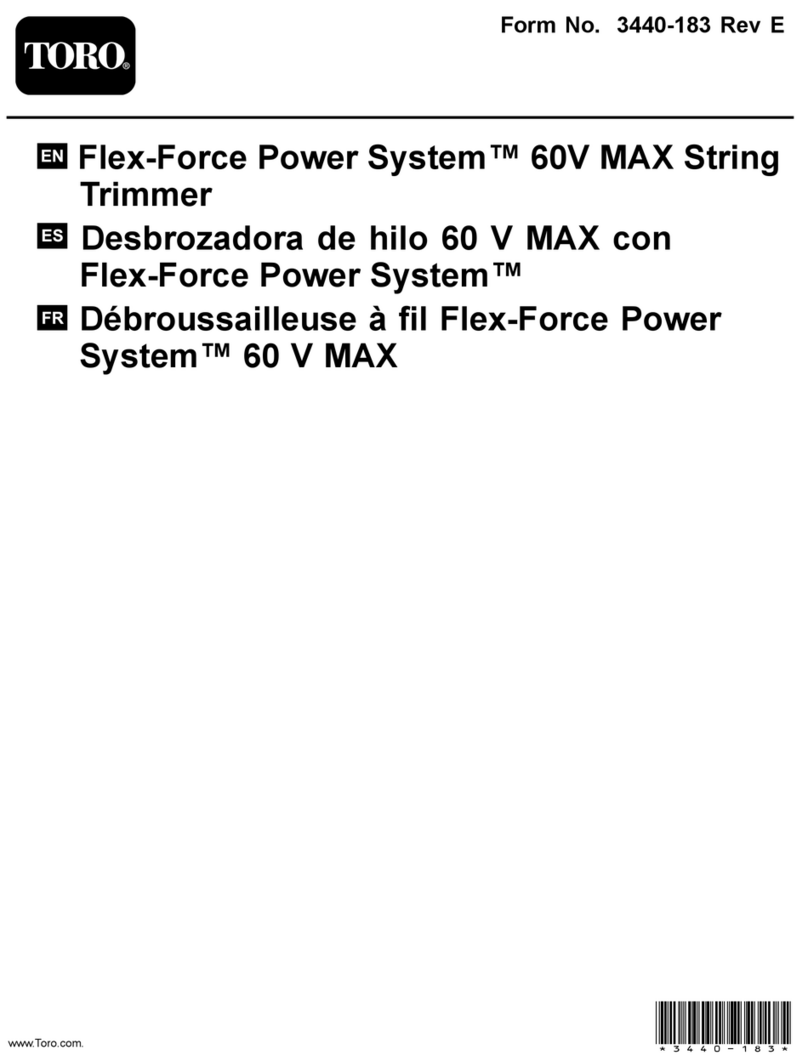 Toro Flex-Force Power System 60V MAX User manual