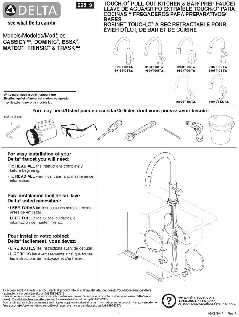 Delta TOUCH2O CASSIDY User manual