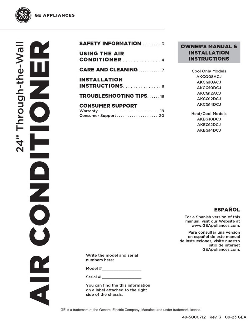 GE AKCQ10ACJ Original instructions GE AKCQ10ACJ Original instructions