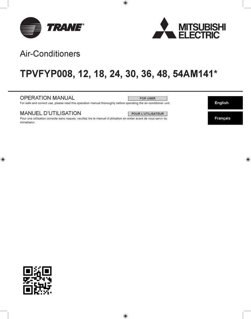 Mitsubishi Electric TRANE TPVFYP008AM141 Series User manual