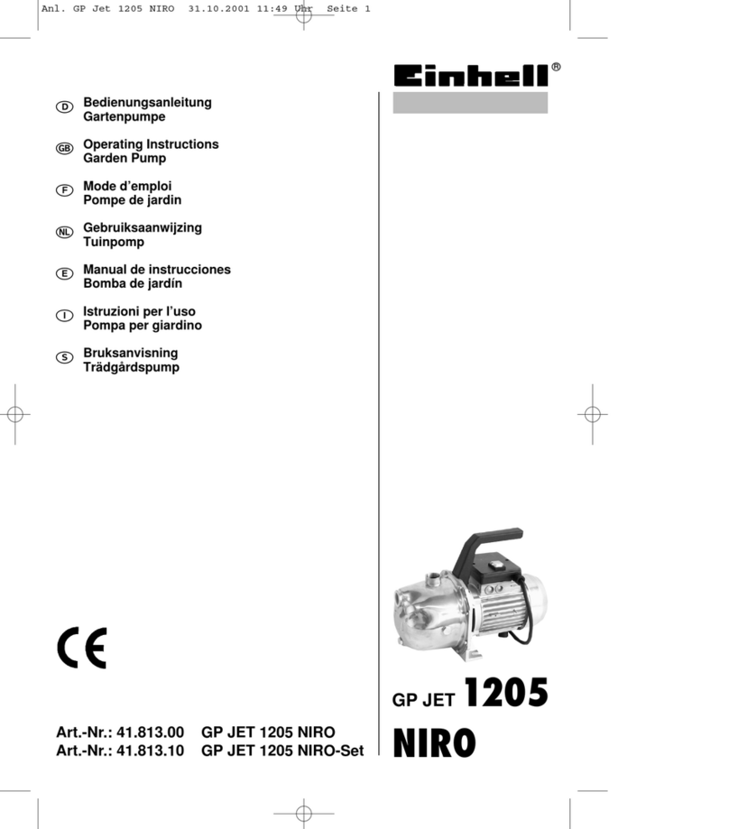 EINHELL GP JET 1205 NIRO User manual