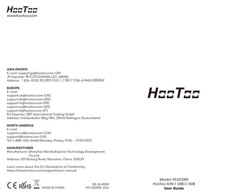 Hootoo HT-UC009 quick start guide Hootoo HT-UC009 quick start guide