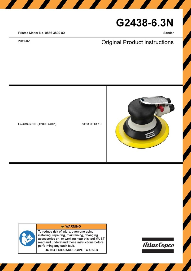 Atlas Copco G2438-6.3N User manual
