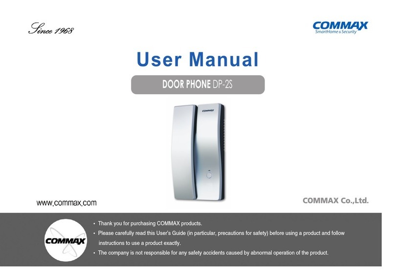 Commax DP-2S User manual