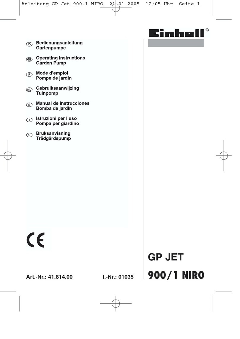 EINHELL GP JET 900/1 NIRO User manual