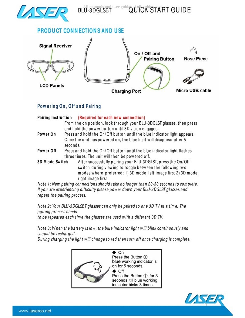 Laser BLU-3DGLST User manual