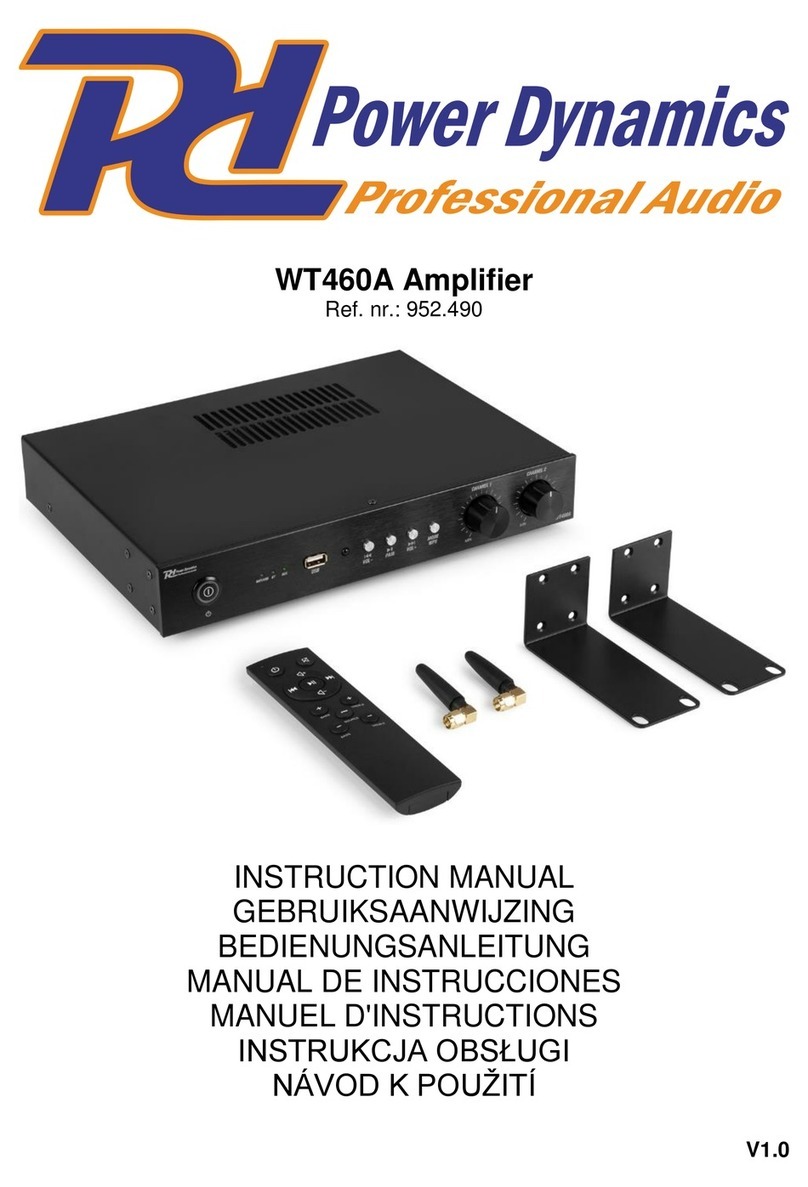 Power Dynamics WT460A User manual