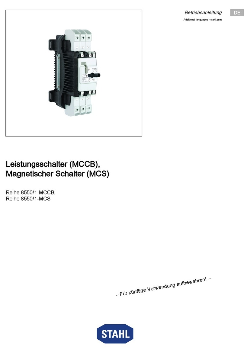 Stahl 8550/1-MCS Series operating instructions