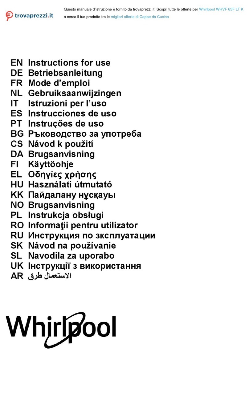 Whirlpool WHVF 63F LT K Instructions for use