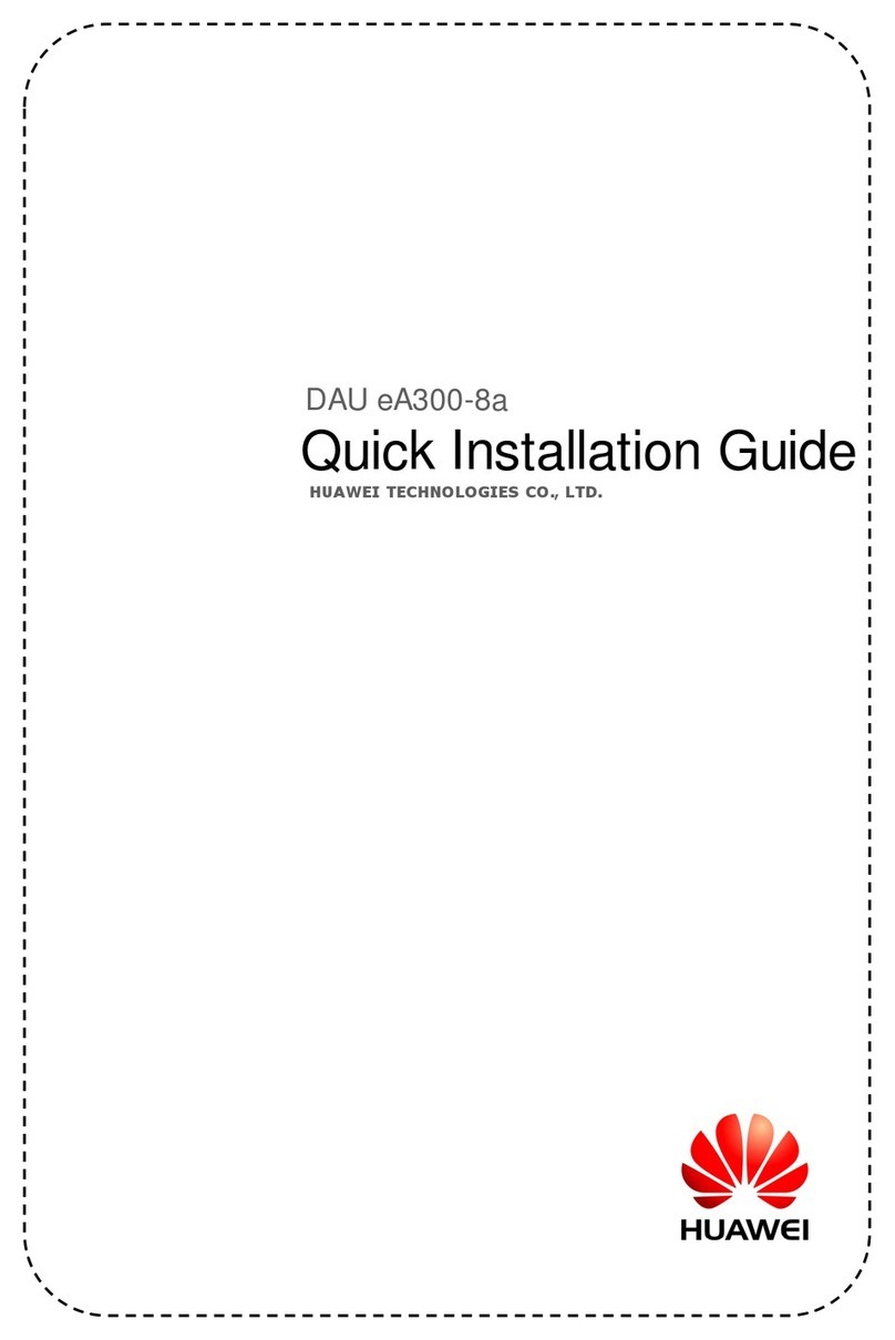 Huawei DAU eA300-8a Quick installation guide