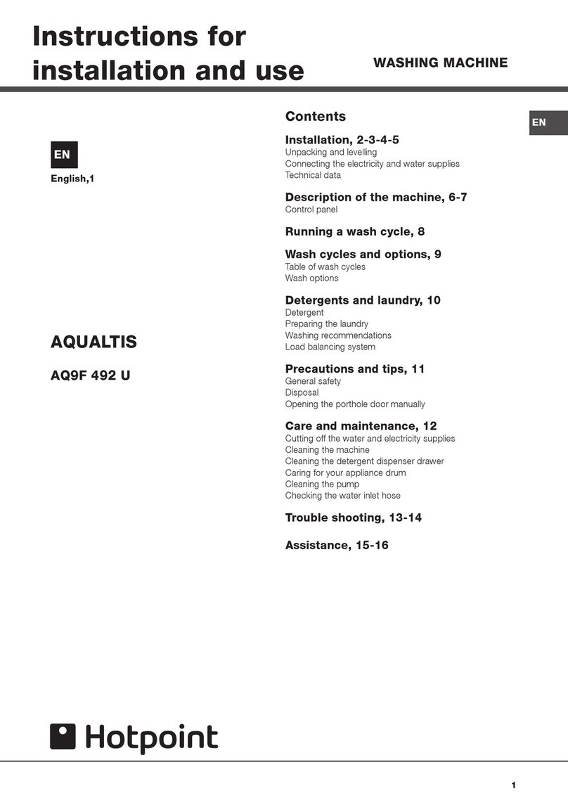 Hotpoint AQUALTIS AQ9F 492 U User manual