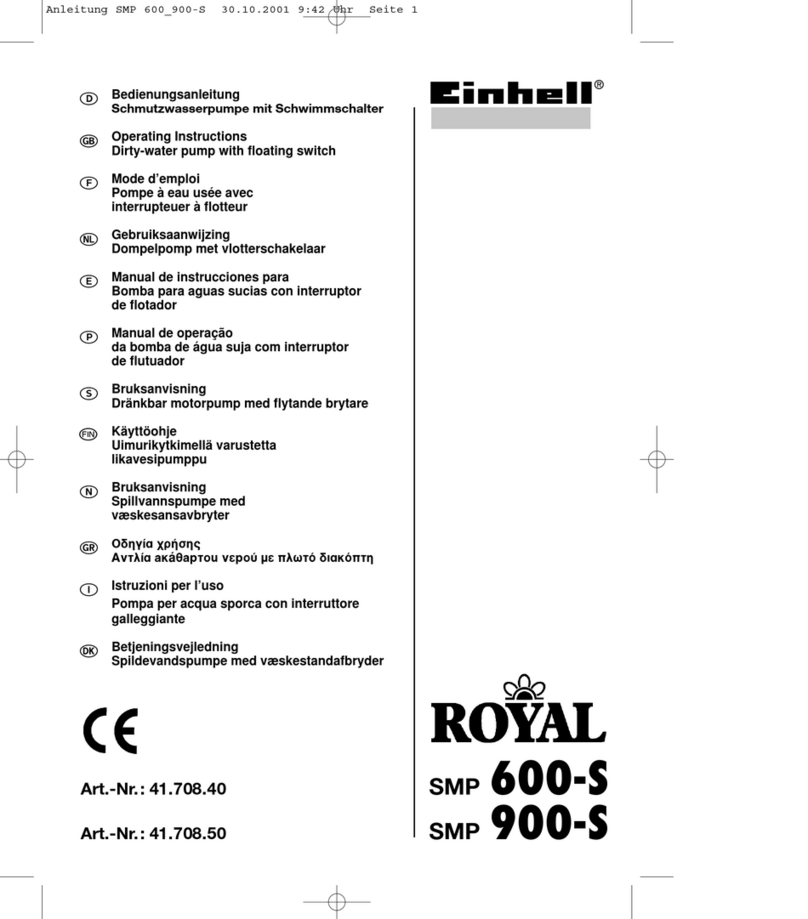 EINHELL ROYAL SMP 600-S User manual EINHELL ROYAL SMP 600-S User manual