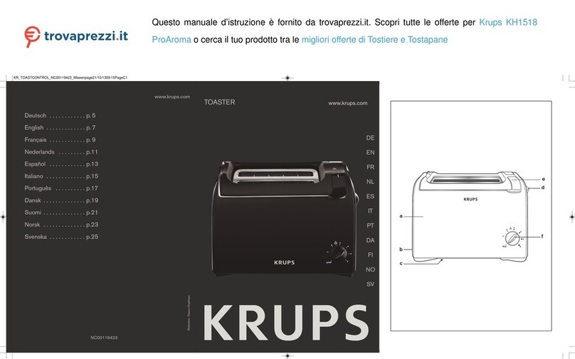 Krups ProAroma KH1518 User manual Krups ProAroma KH1518 User manual