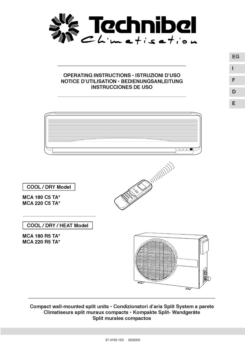 Technibel MCA 180 C5 TA Series User manual