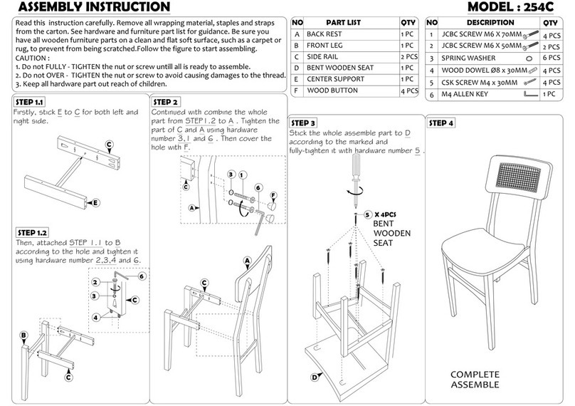 Baxton Studio 254C Assembly instruction