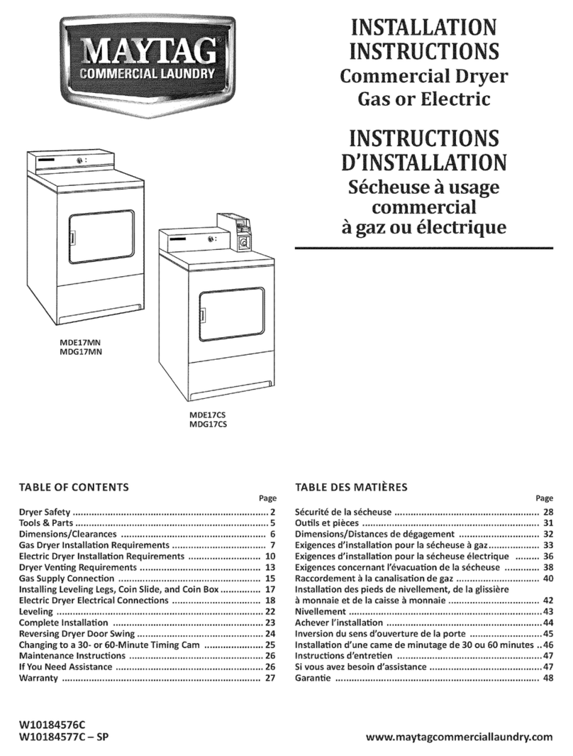 Maytag MDE18CSAZW0 User manual