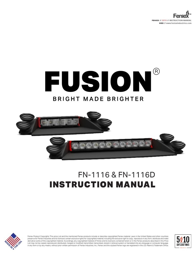 Feniex FUSION FN-1116 instruction manual