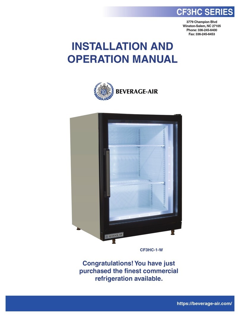 Beverage-Air CF3HC Series User manual