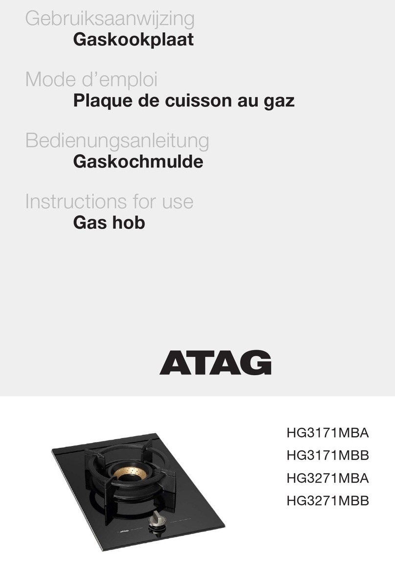 Atag HG3171MBB User manual Atag HG3171MBB User manual