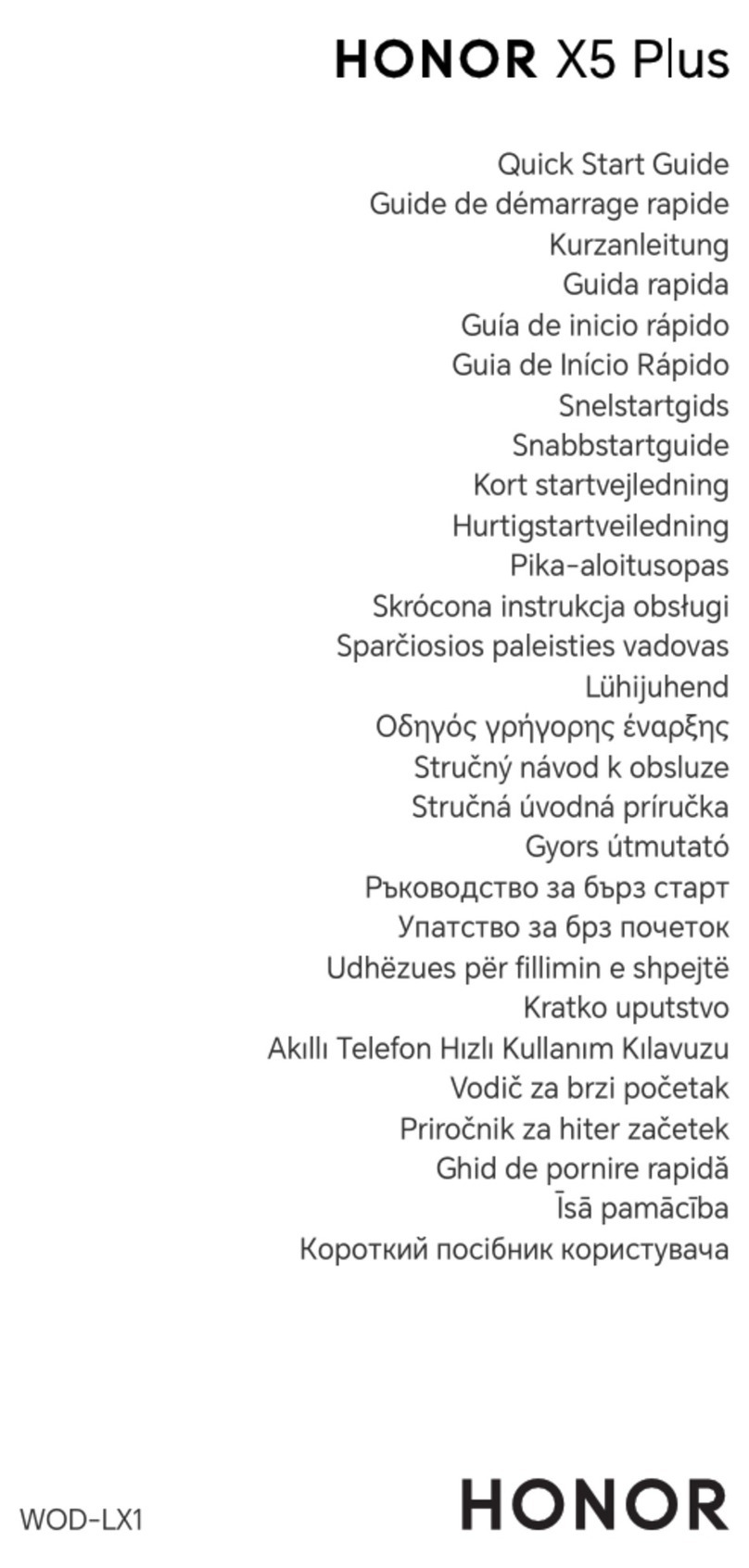 honor WOD-LX1 User manual