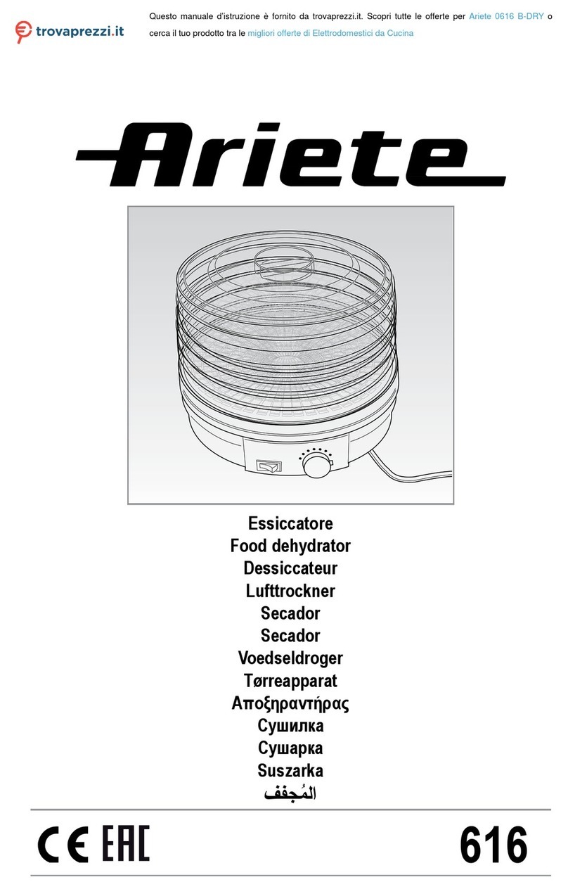ARIETE 0616 B-DRY manual