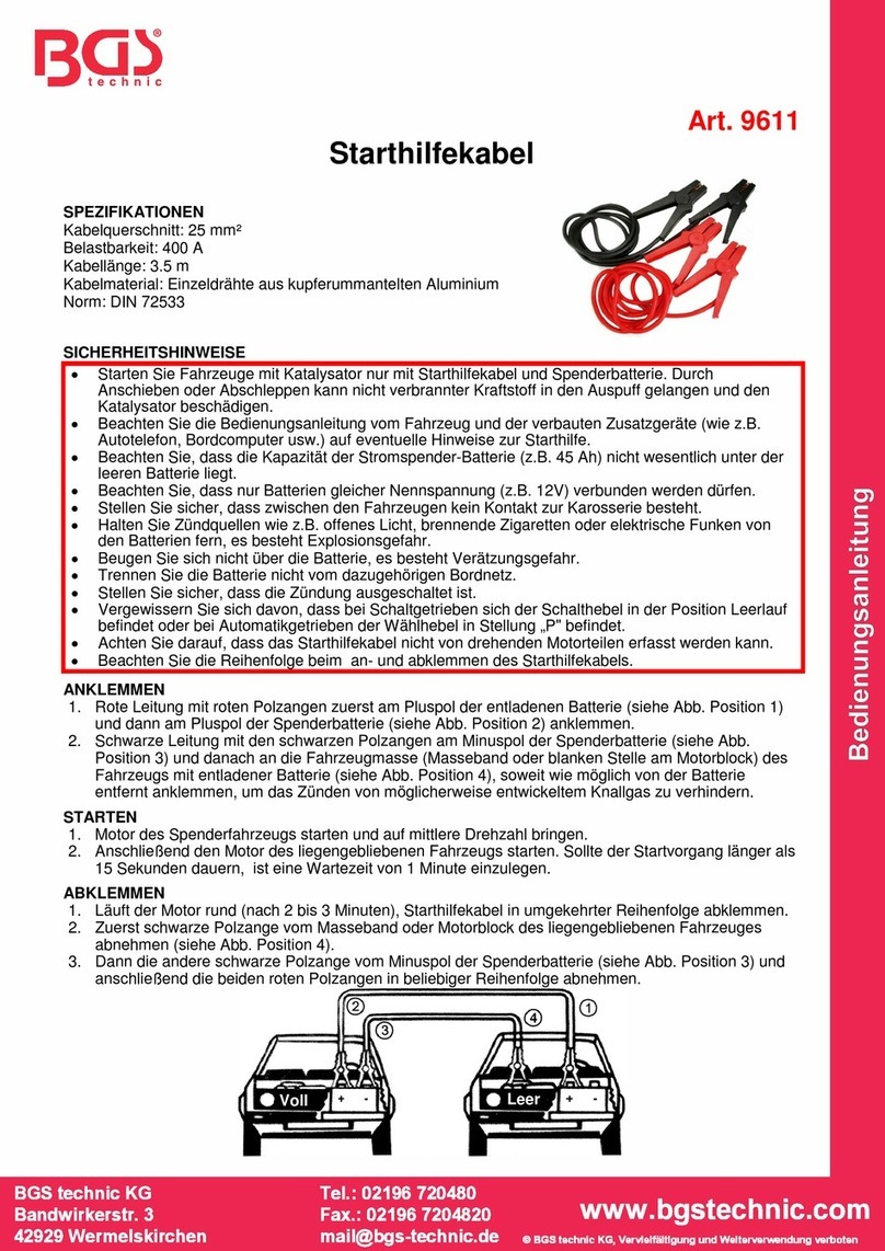 BGS technic 9611 quick start guide