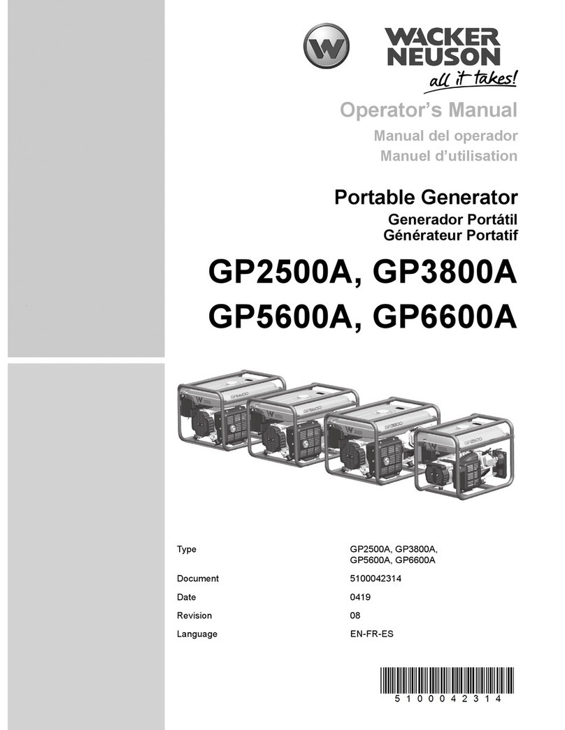 Wacker Neuson GP 2500A User manual
