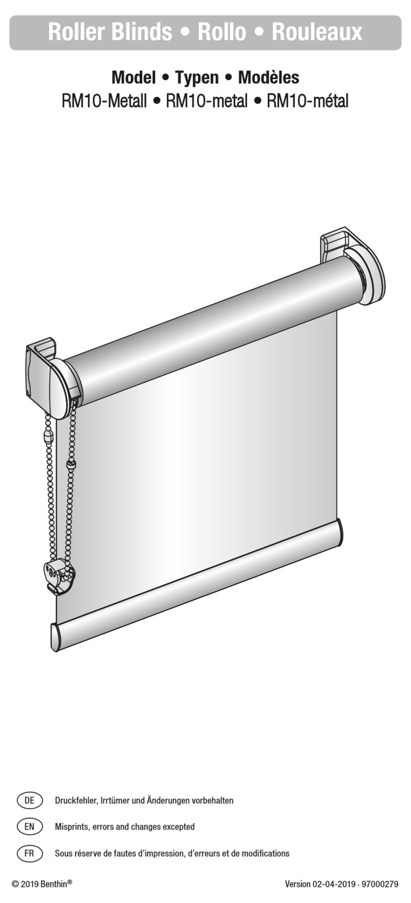 Benthin RM10 User manual