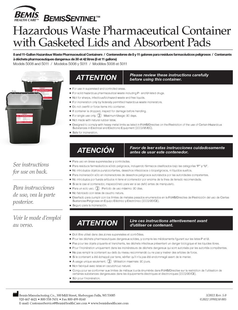 BEMIS BEMISSENTINEL 5008 quick start guide