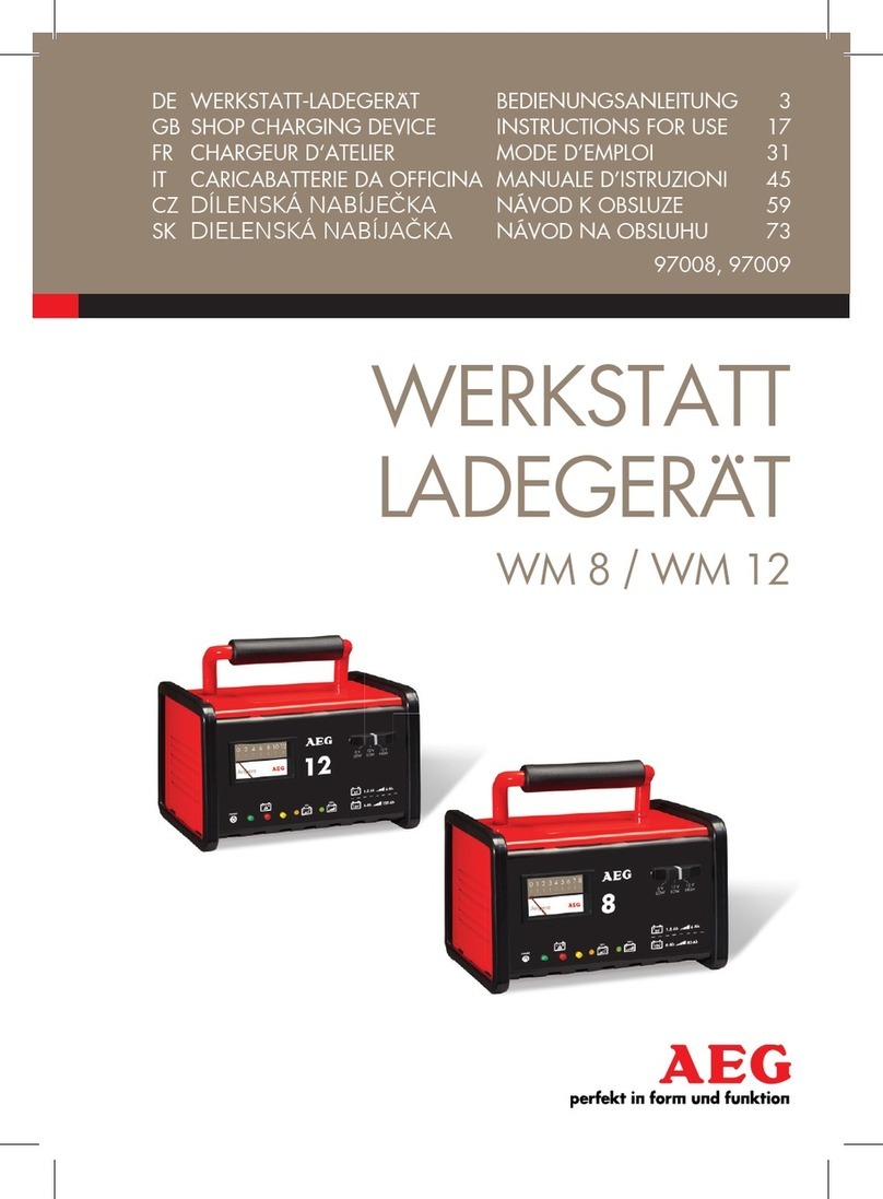 AEG WM 8 User manual