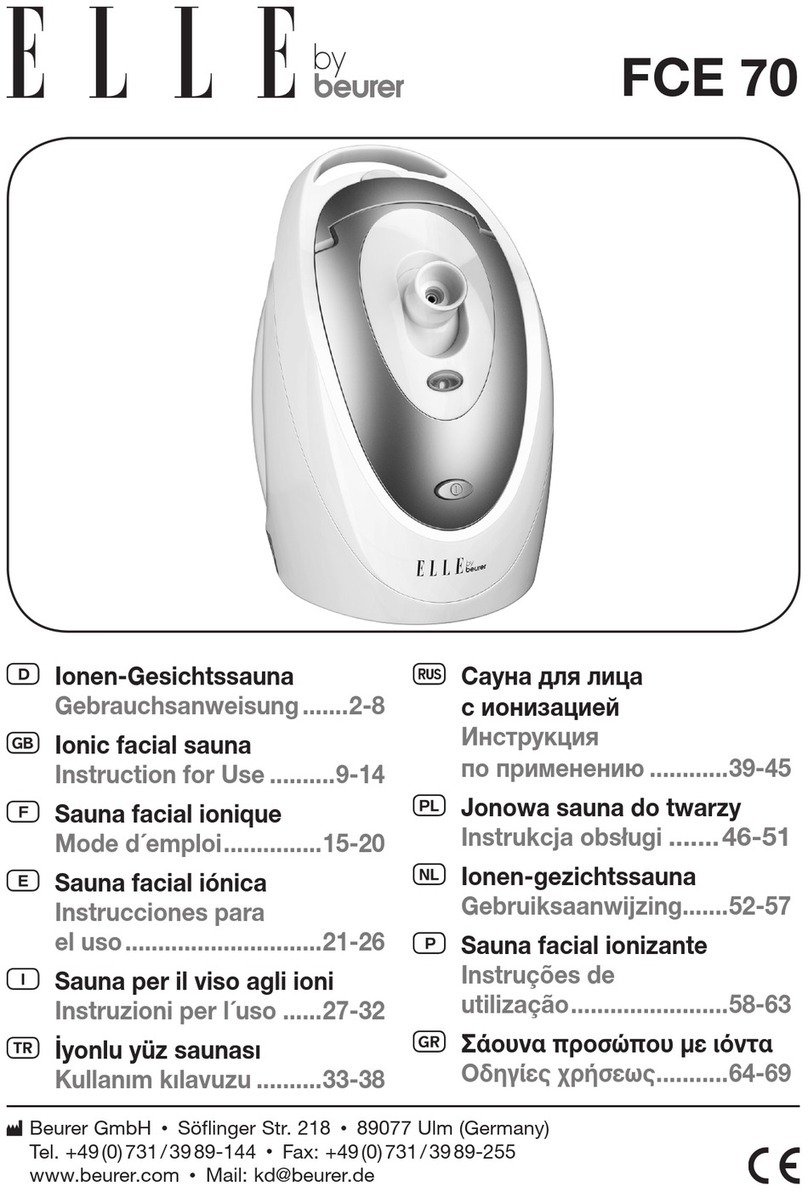 Beurer ELLE FCE 70 Instructions for use
