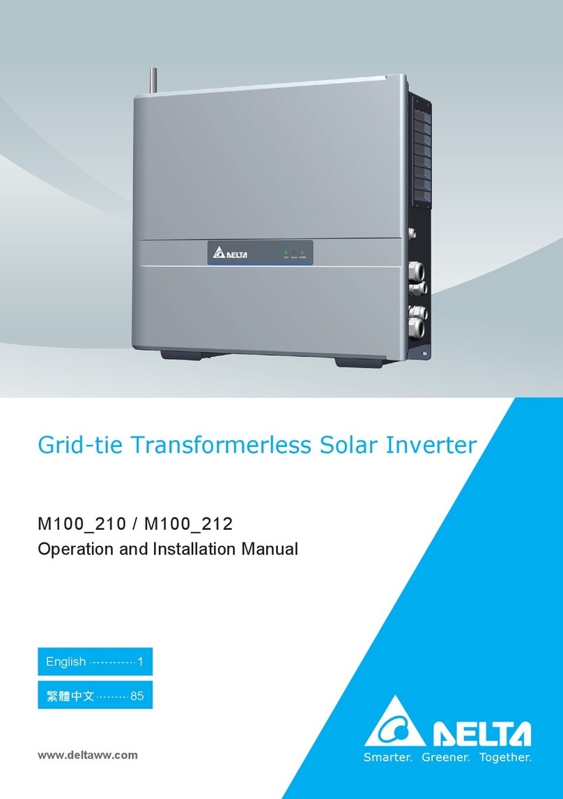 Delta M100-212 Operation and installation manual Delta M100-212 Operation and installation manual