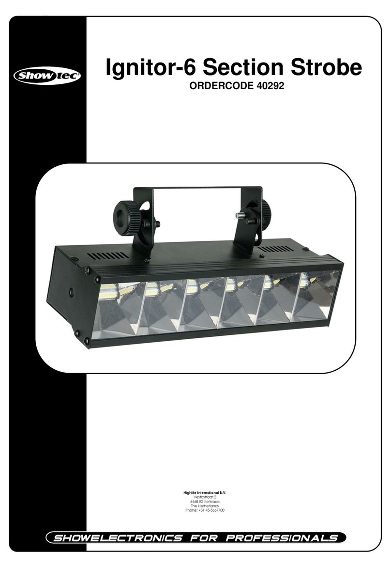 Show Tec Ignitor-6 Section Strobe User manual