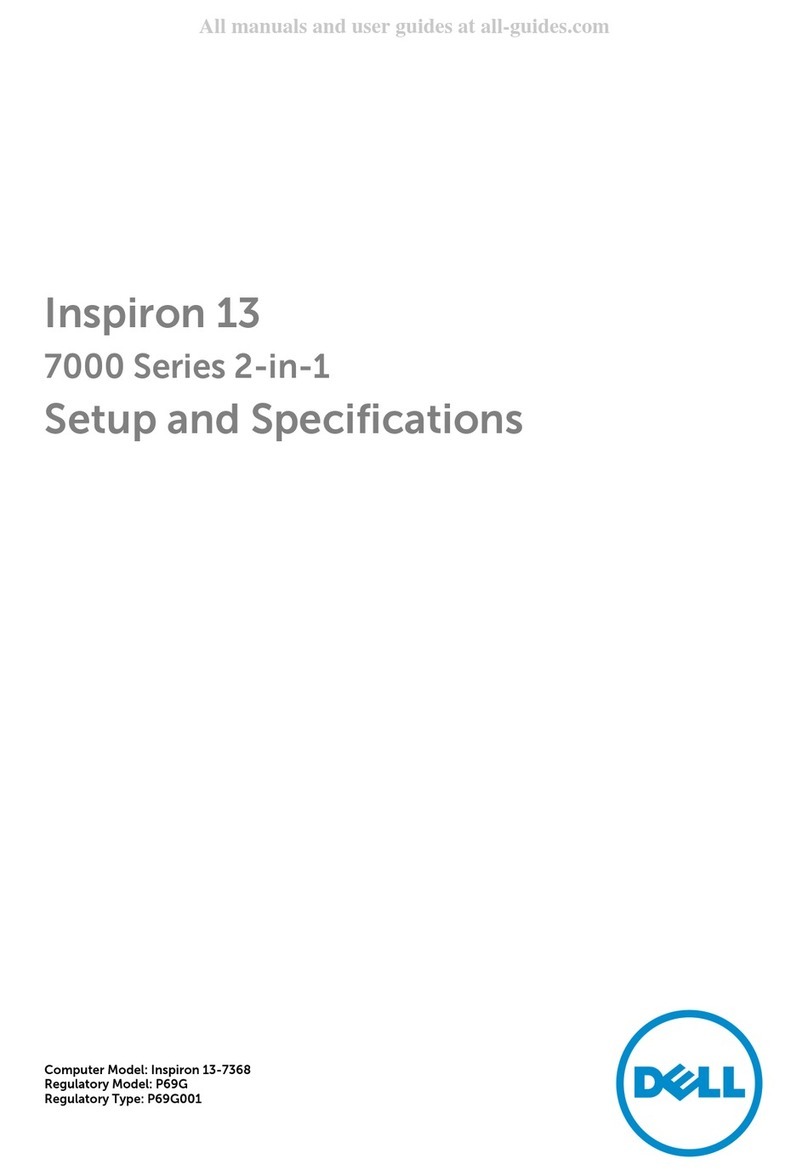 Dell Inspirion 13-7368 Operation and maintenance manual