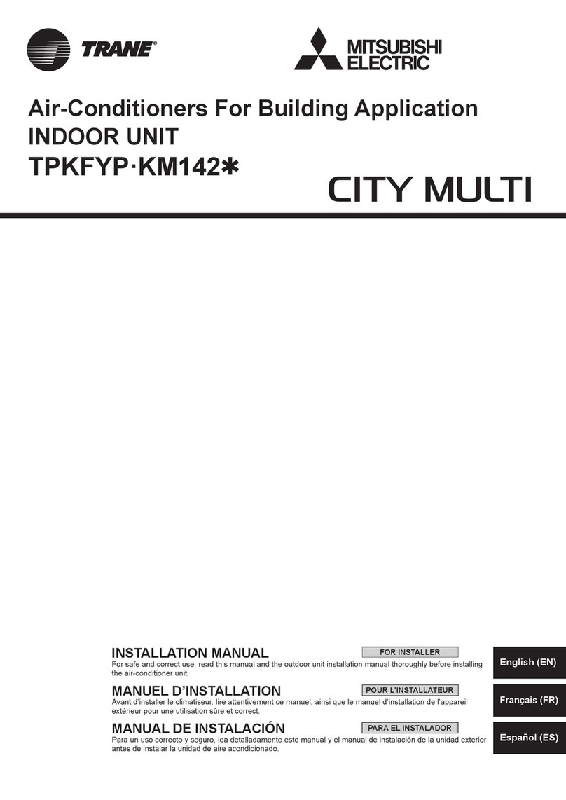 Mitsubishi Electric TRANE CITY MULTI TPKFYP KM142 Series User manual