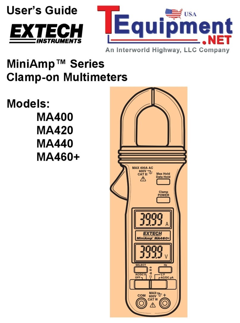 Extech Instruments MiniAmp Series User manual Extech Instruments MiniAmp Series User manual