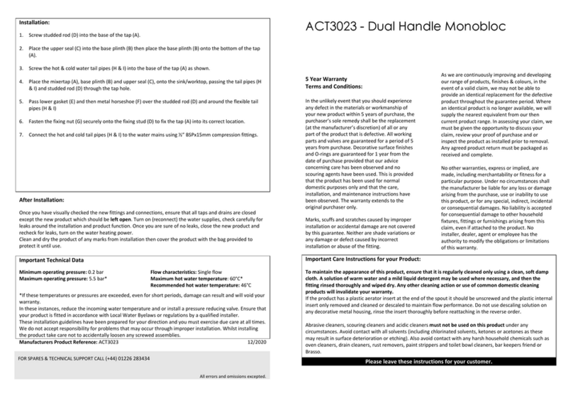 Abode ACT3023 User manual