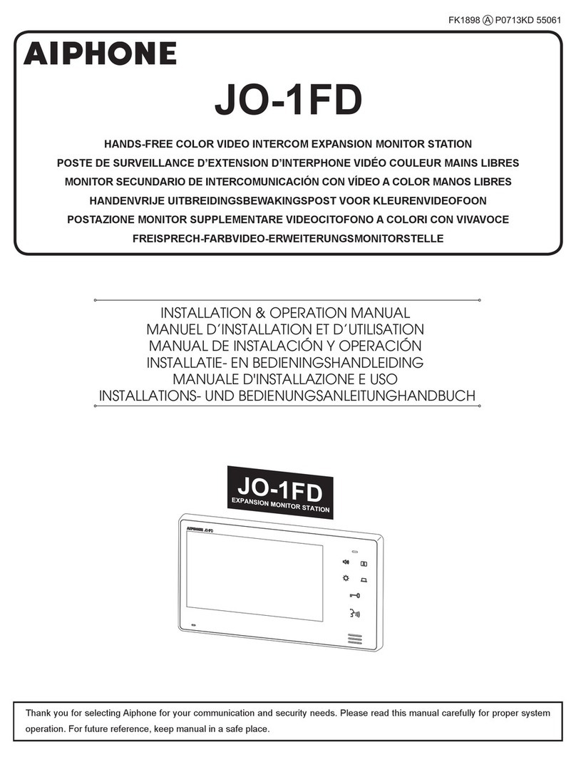 Aiphone JOS-1A2 User manual