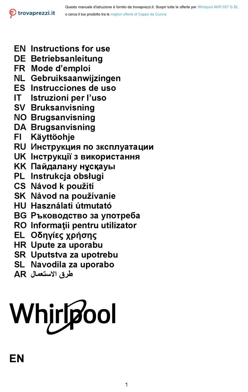 Whirlpool AKR 037 G BL Instructions for use