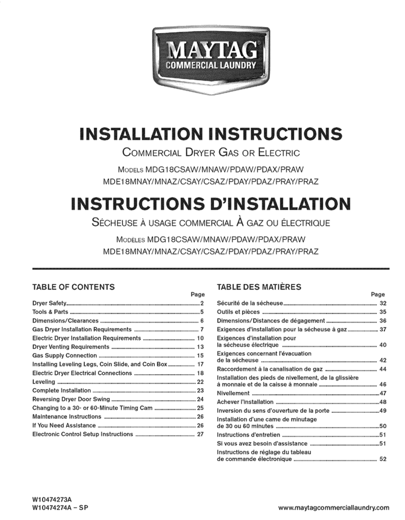 Maytag MDE18MNAY User manual Maytag MDE18MNAY User manual