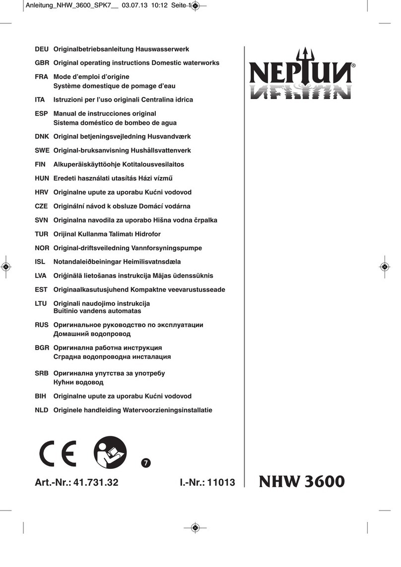 Neptun NHW 3600 User manual