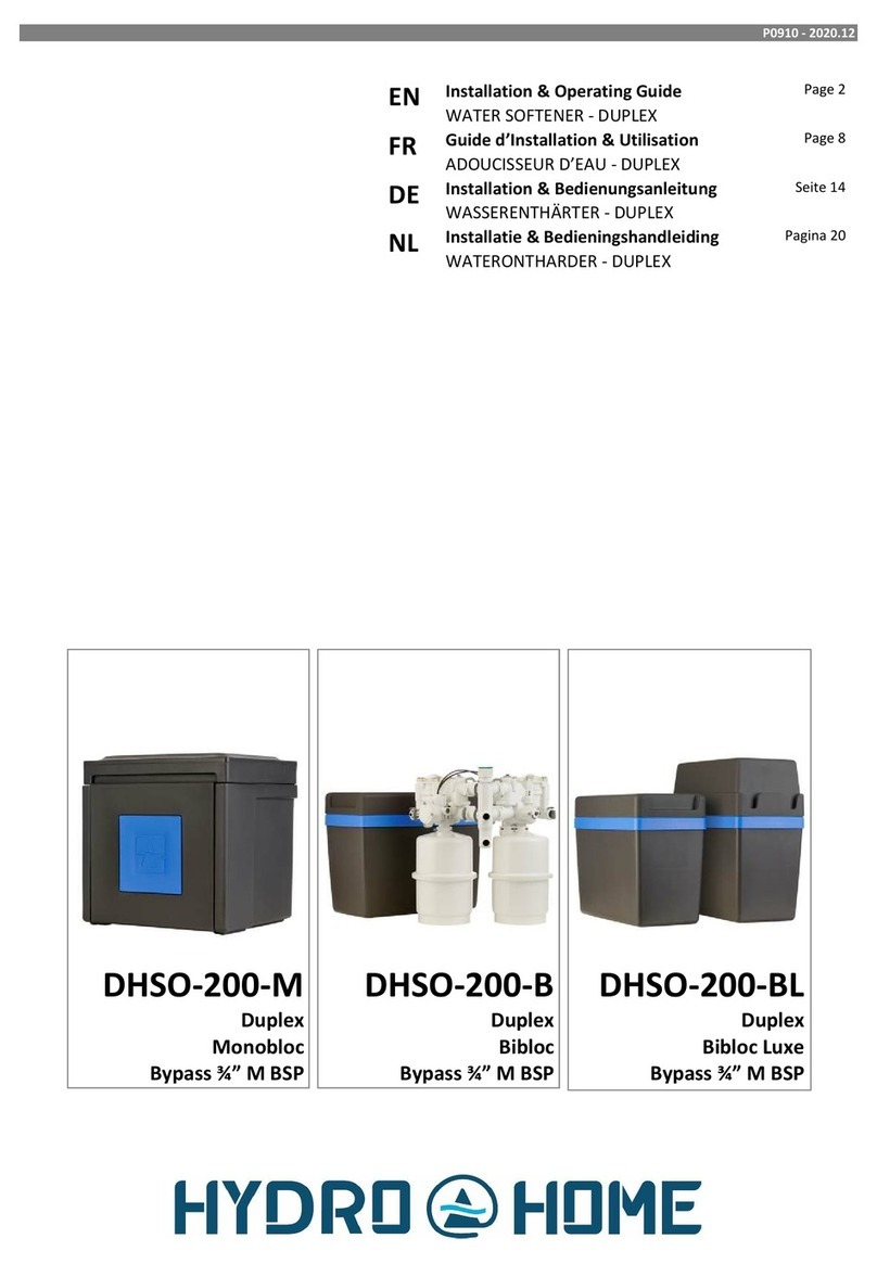 HYDRO HOME DHSO-200-M Installation & operating guide