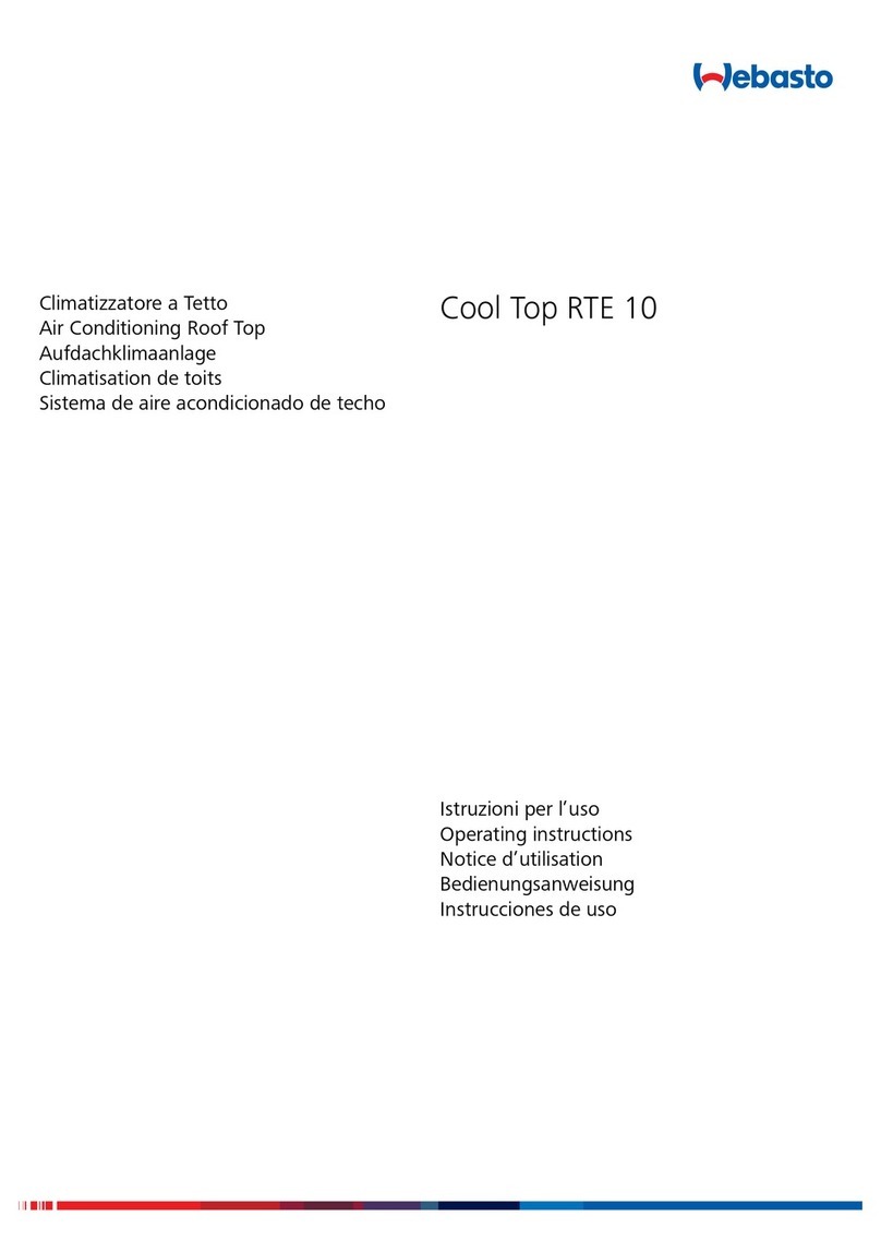Webasto Cool Top RTE 10 User manual
