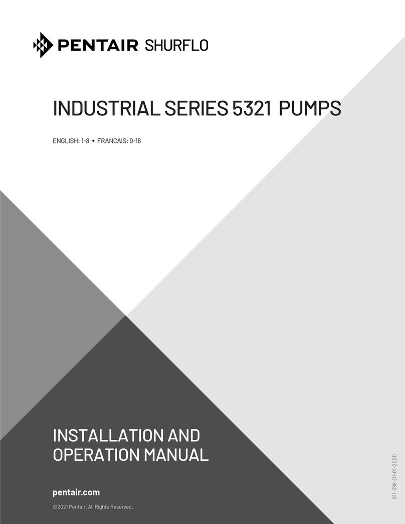 Pentair SHURFLO 5321 Series Installation and operation manual