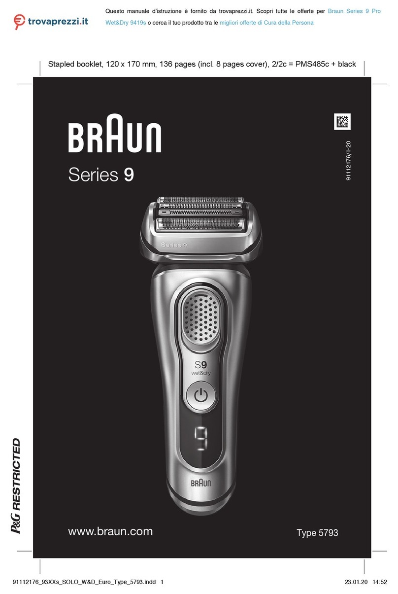 Braun Pro Wet&Dry 9419s User manual