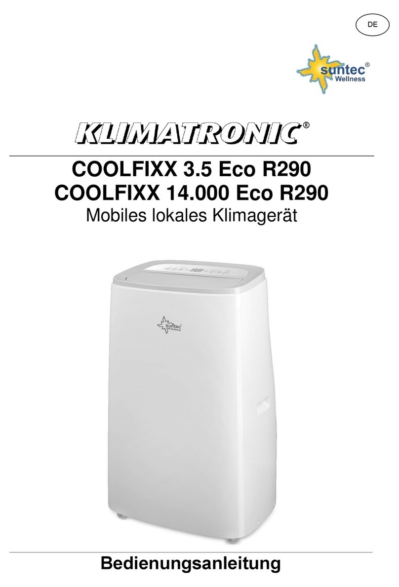 Suntec Wellness KLIMATRONIC COOLFIXX 3.5 Eco R290 User manual