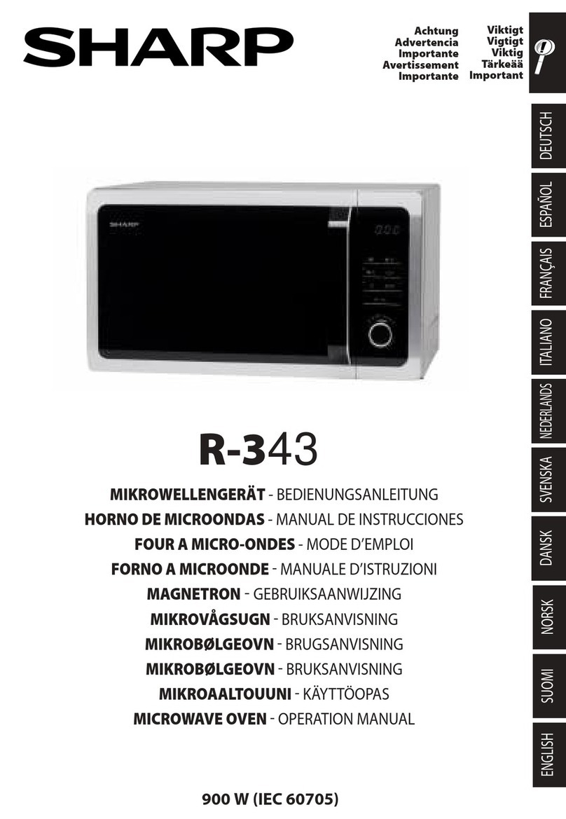 Sharp R-343 User manual