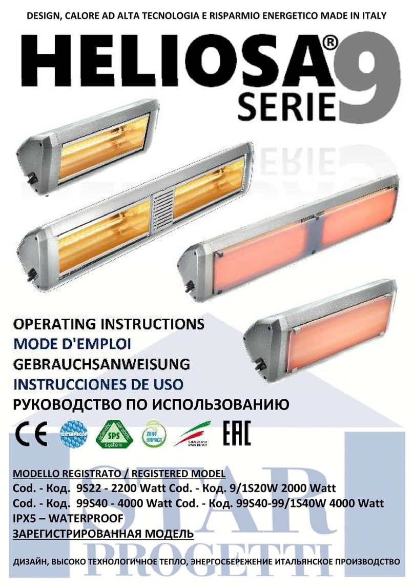 Star Progetti Heliosa 9 Series Assembly and user's manual