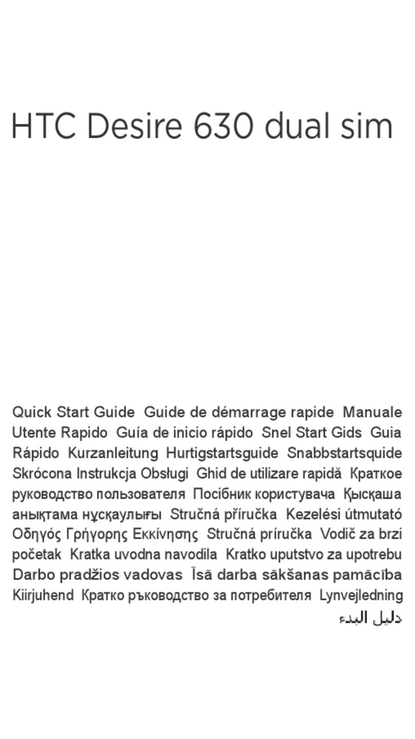 HTC Desire 630 dual sim quick start guide
