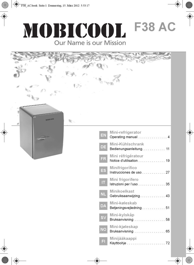 Mobicool F38 AC User manual Mobicool F38 AC User manual